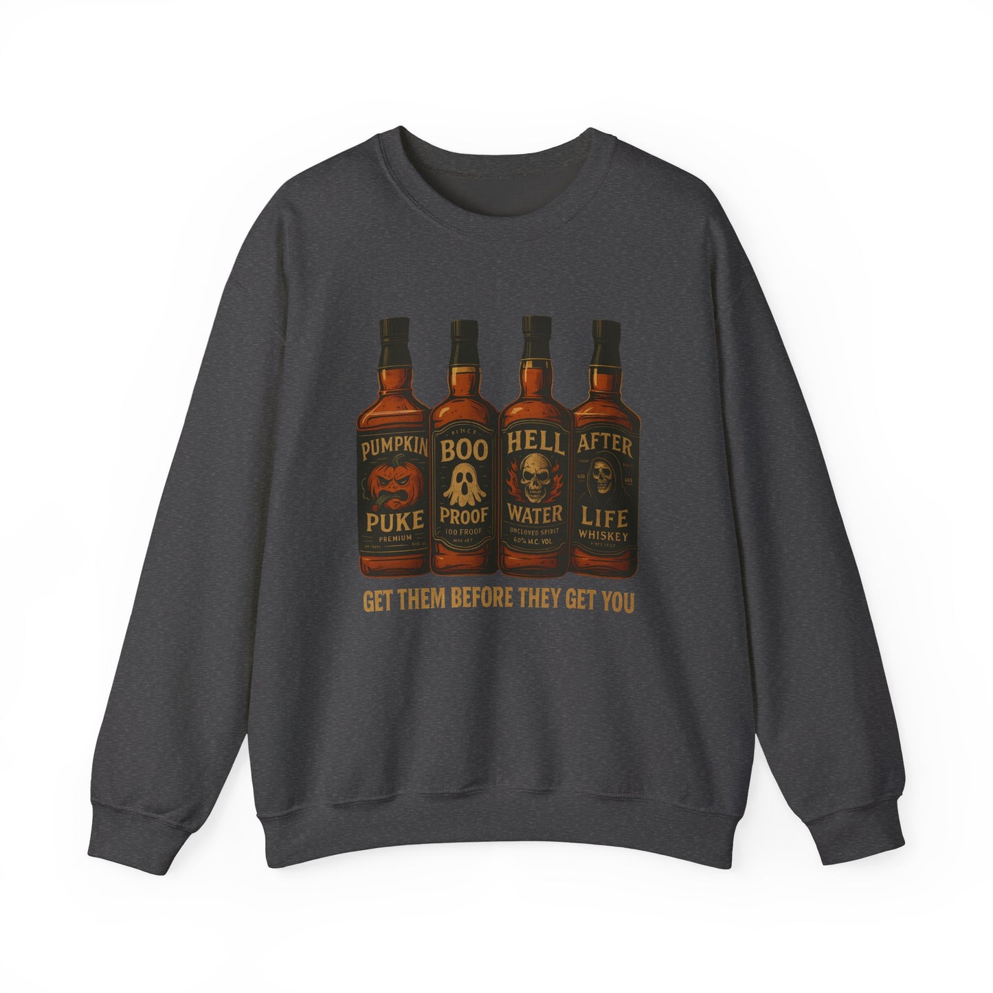 Halloween Boo Thang Crewneck Sweatshirt, Unisex Sweatshirt, Pumpkin Puke Design, Halloween Apparel, Spooky Season Fashion