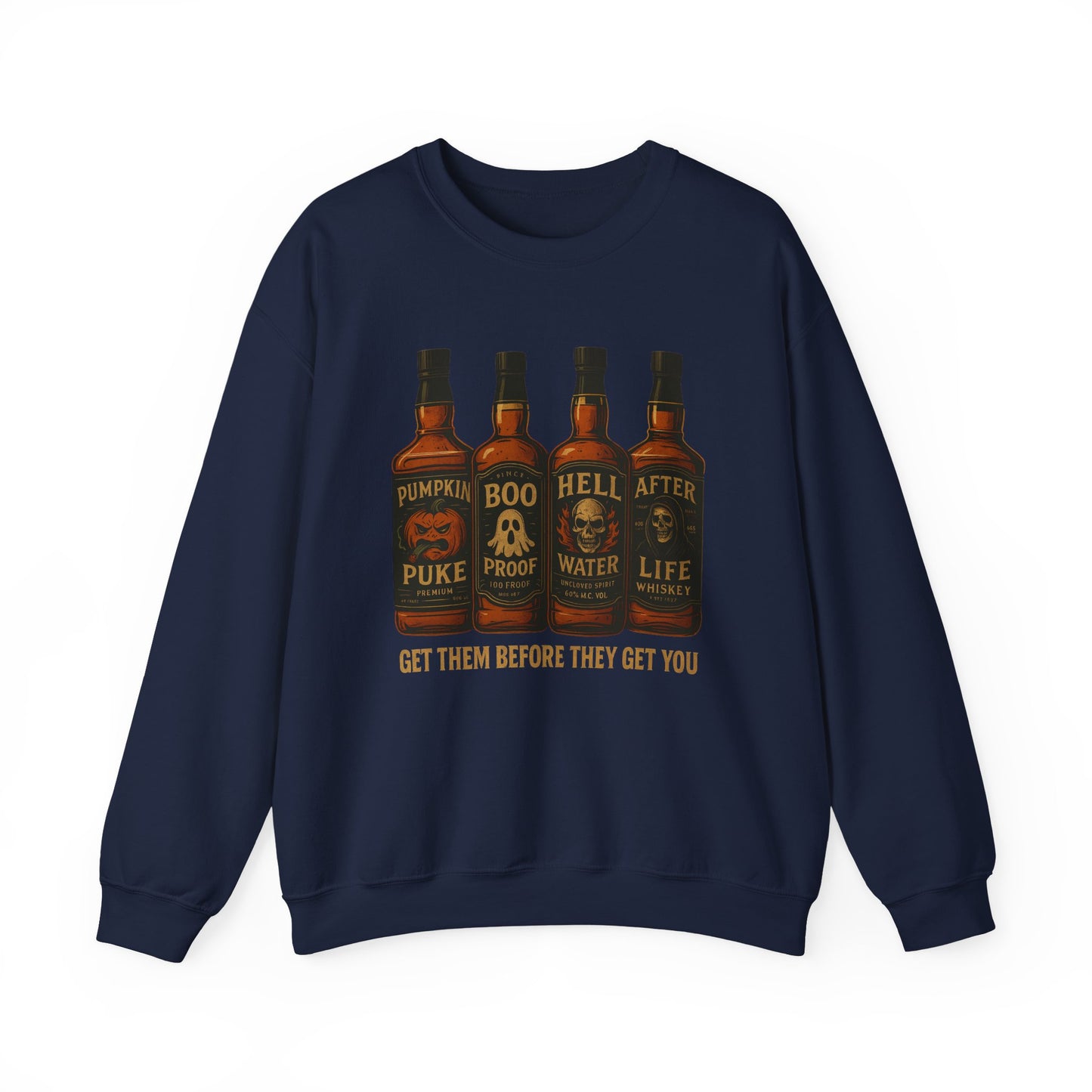 Halloween Boo Thang Crewneck Sweatshirt, Unisex Sweatshirt, Pumpkin Puke Design, Halloween Apparel, Spooky Season Fashion