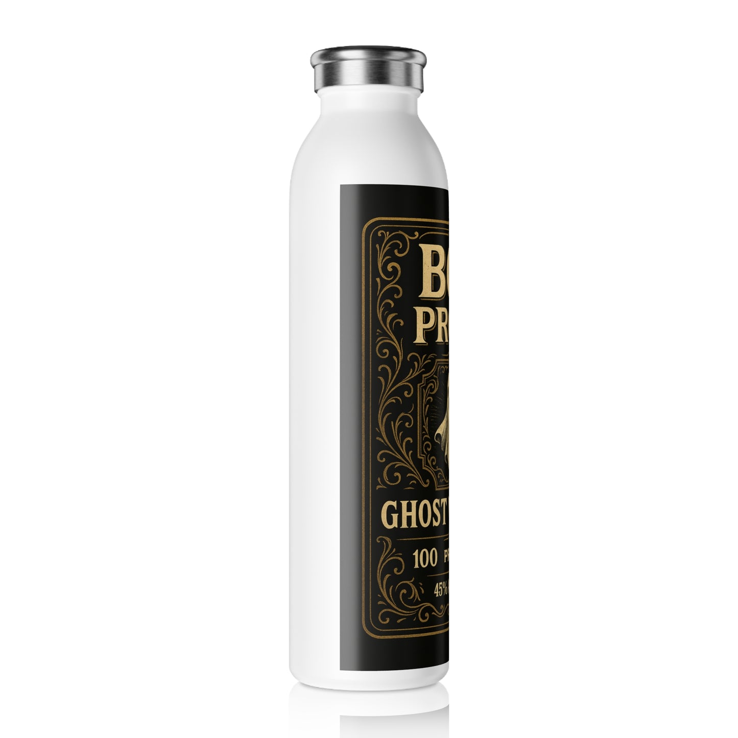 Boo Proof Slim Water Bottle | Ghostly Hydration, Halloween Party, Spooky Decor, Gift for Ghost Lovers, Fall Celebrations