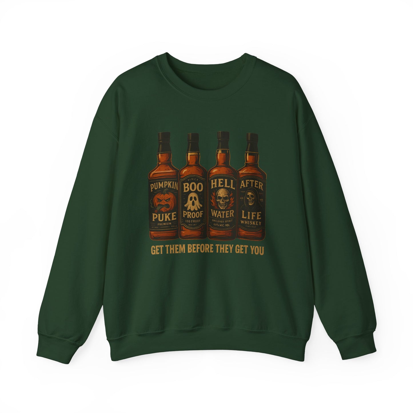 Halloween Boo Thang Crewneck Sweatshirt, Unisex Sweatshirt, Pumpkin Puke Design, Halloween Apparel, Spooky Season Fashion