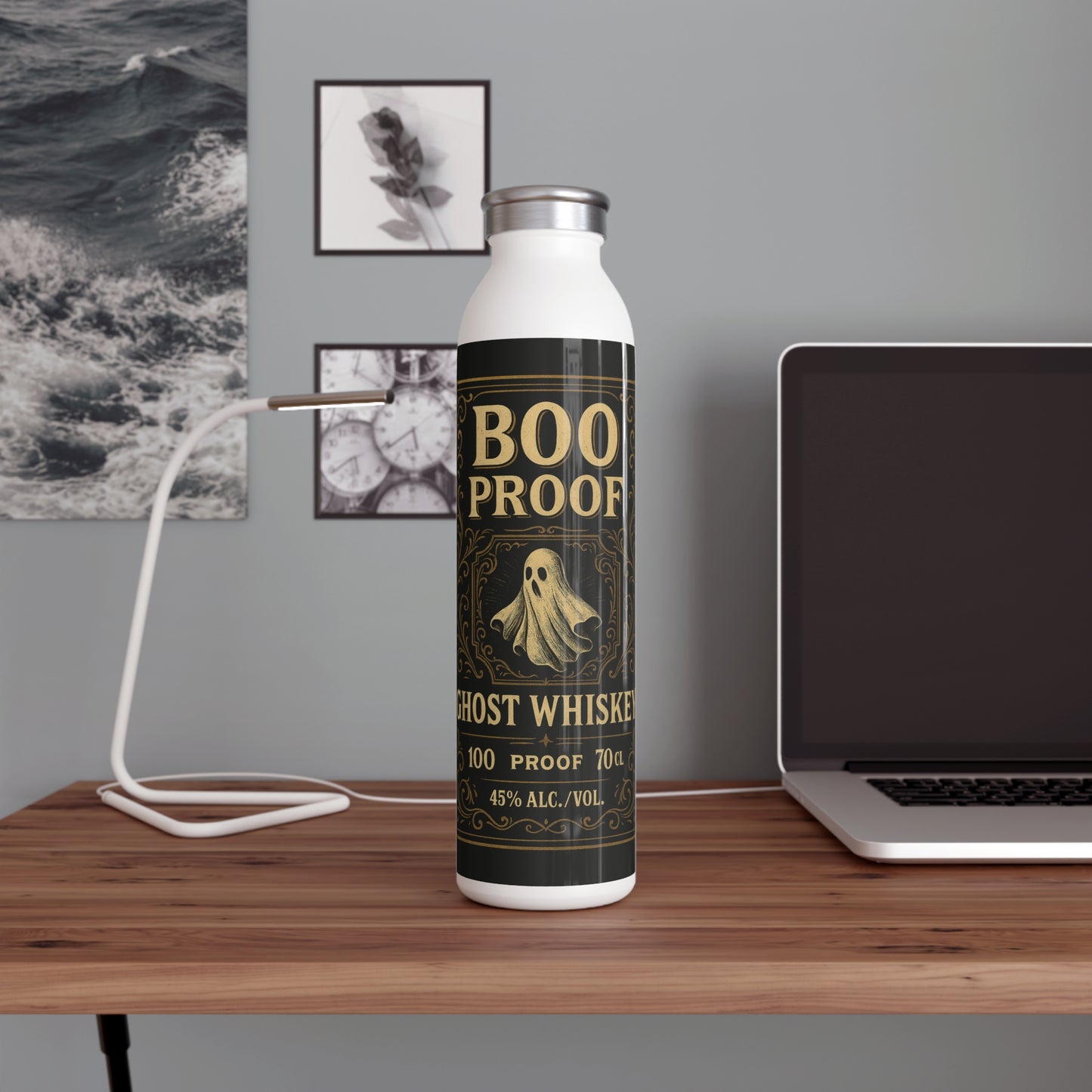Copy of Boo Proof Slim Water Bottle | Ghostly Hydration, Halloween Party, Spooky Decor, Gift for Ghost Lovers, Fall Celebrations