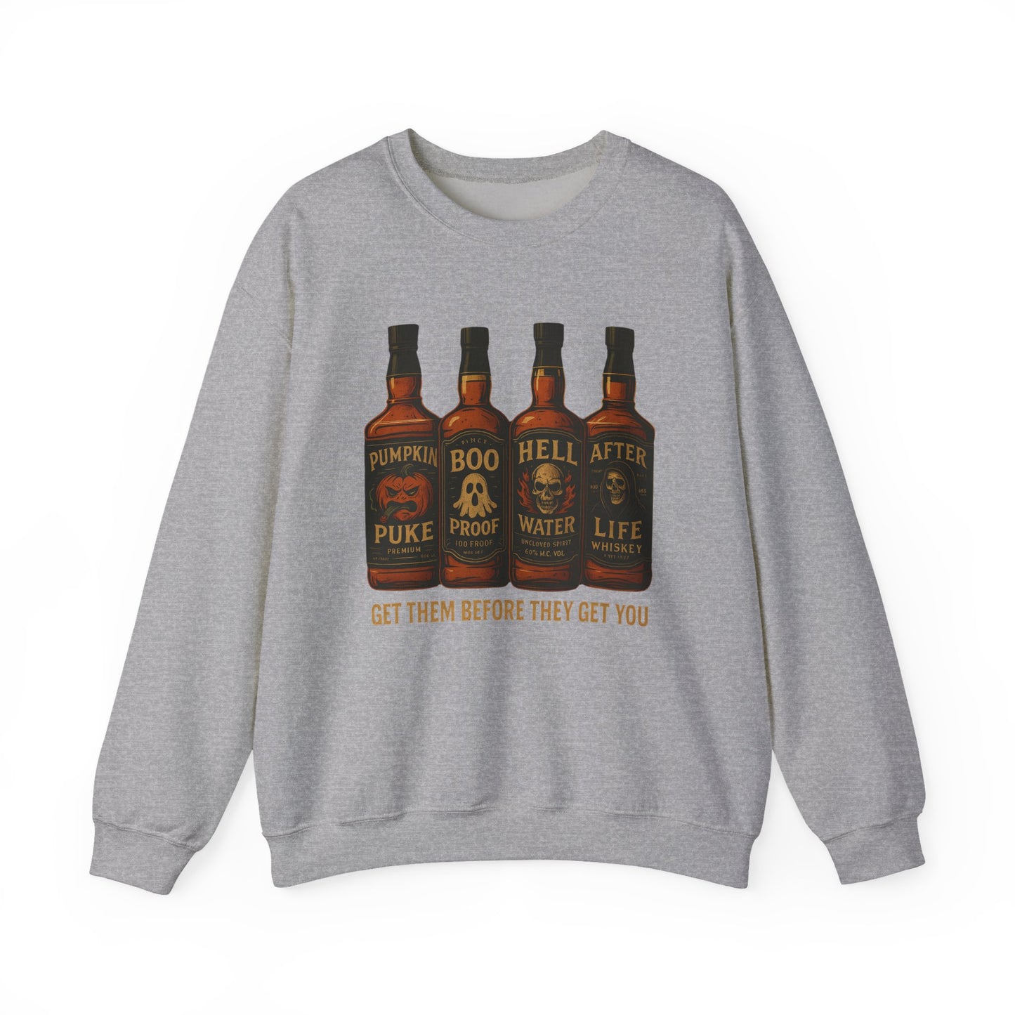 Halloween Boo Thang Crewneck Sweatshirt, Unisex Sweatshirt, Pumpkin Puke Design, Halloween Apparel, Spooky Season Fashion