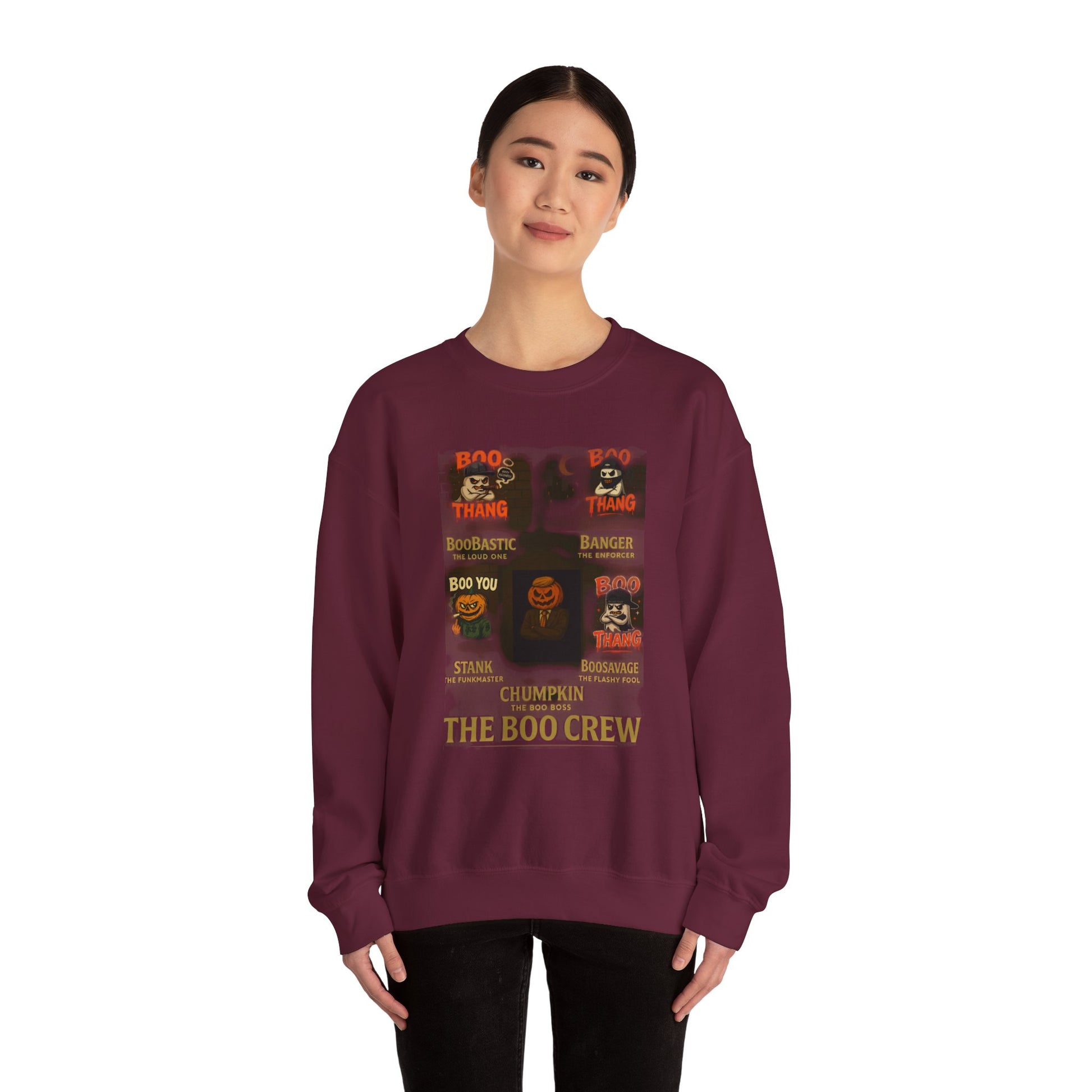 The Boo Crew 2025 Collector's Edition Sweatshirt featuring all 6 characters - Boo Thang Collection
