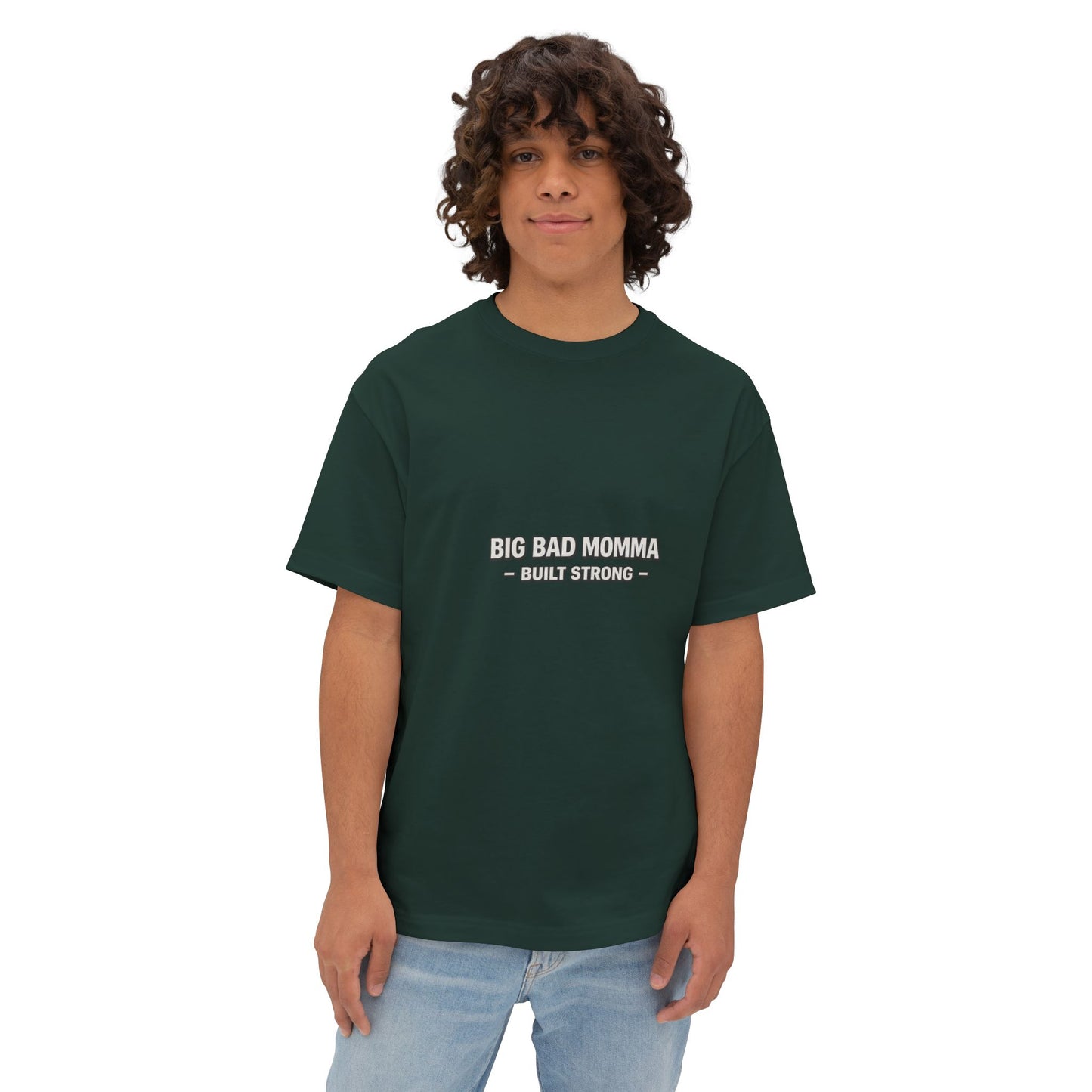 Big Bad Momma Tee — Built Strong Oversized Boxy Shirt for Moms