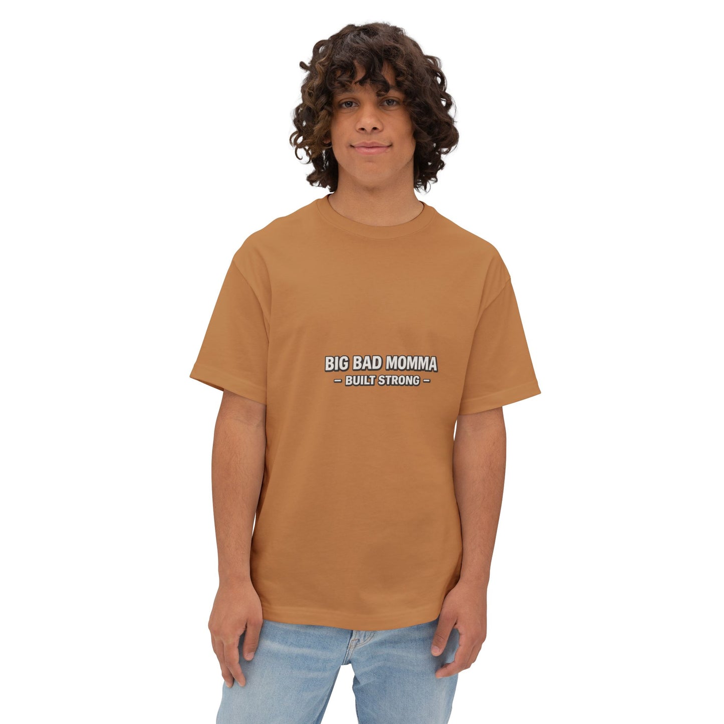 Big Bad Momma Tee — Built Strong Oversized Boxy Shirt for Moms