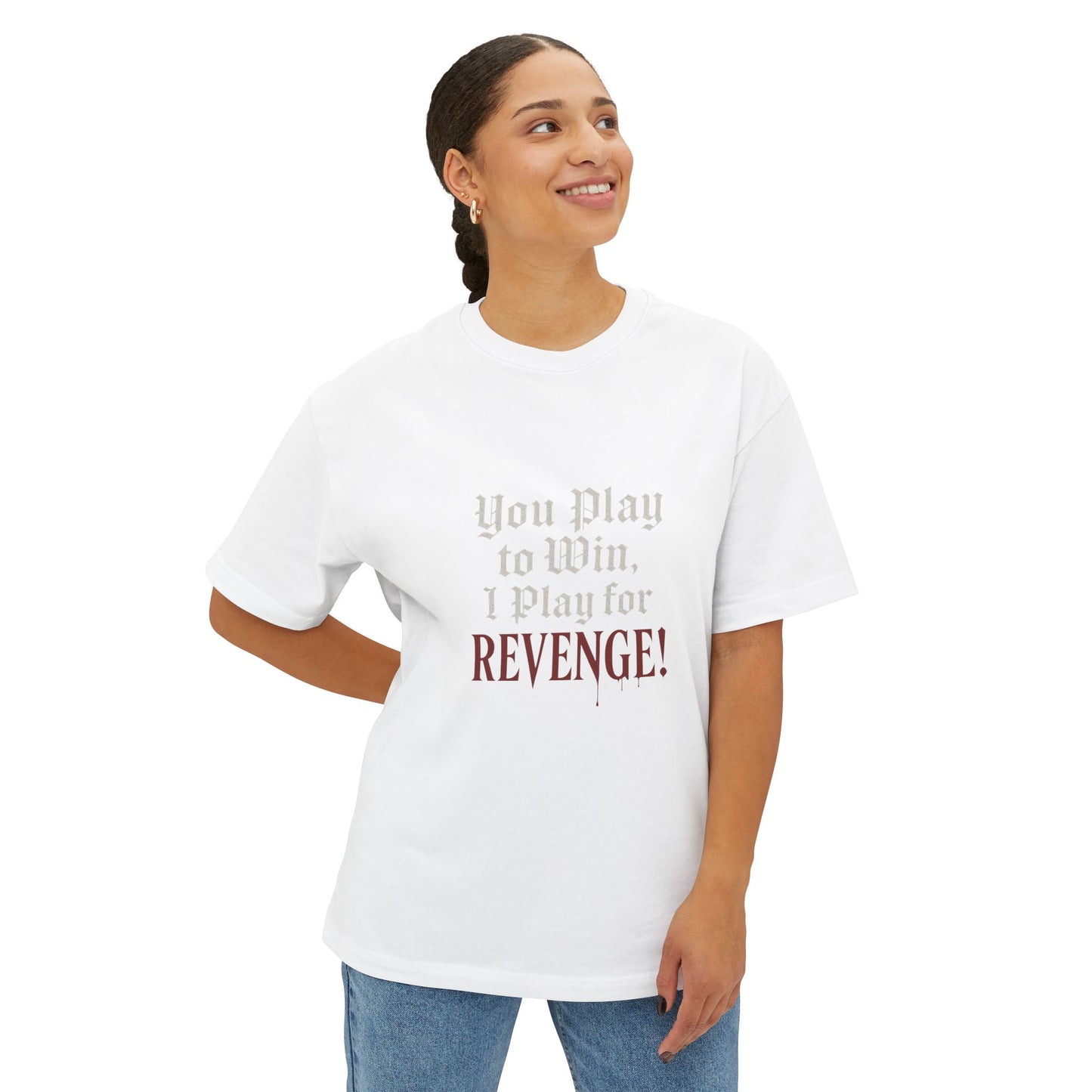 Gothic Vengeance Tee — Sabella Chessboard Quote
