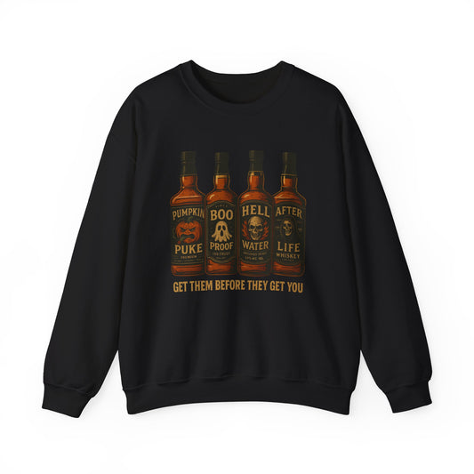Halloween Boo Thang Crewneck Sweatshirt, Unisex Sweatshirt, Pumpkin Puke Design, Halloween Apparel, Spooky Season Fashion