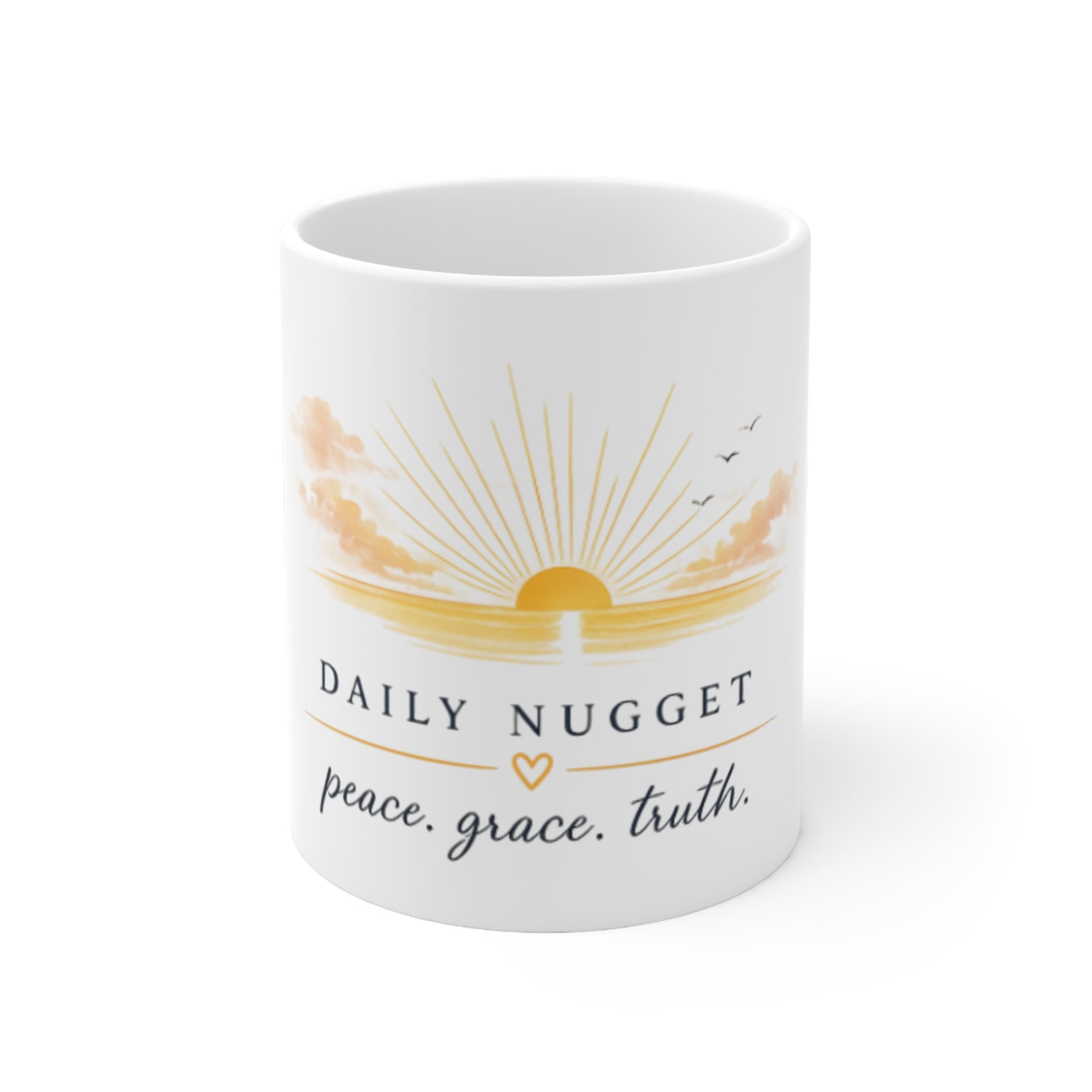 Daily Nugget Ceramic Mug — Peace Grace Truth | The J/S Collective