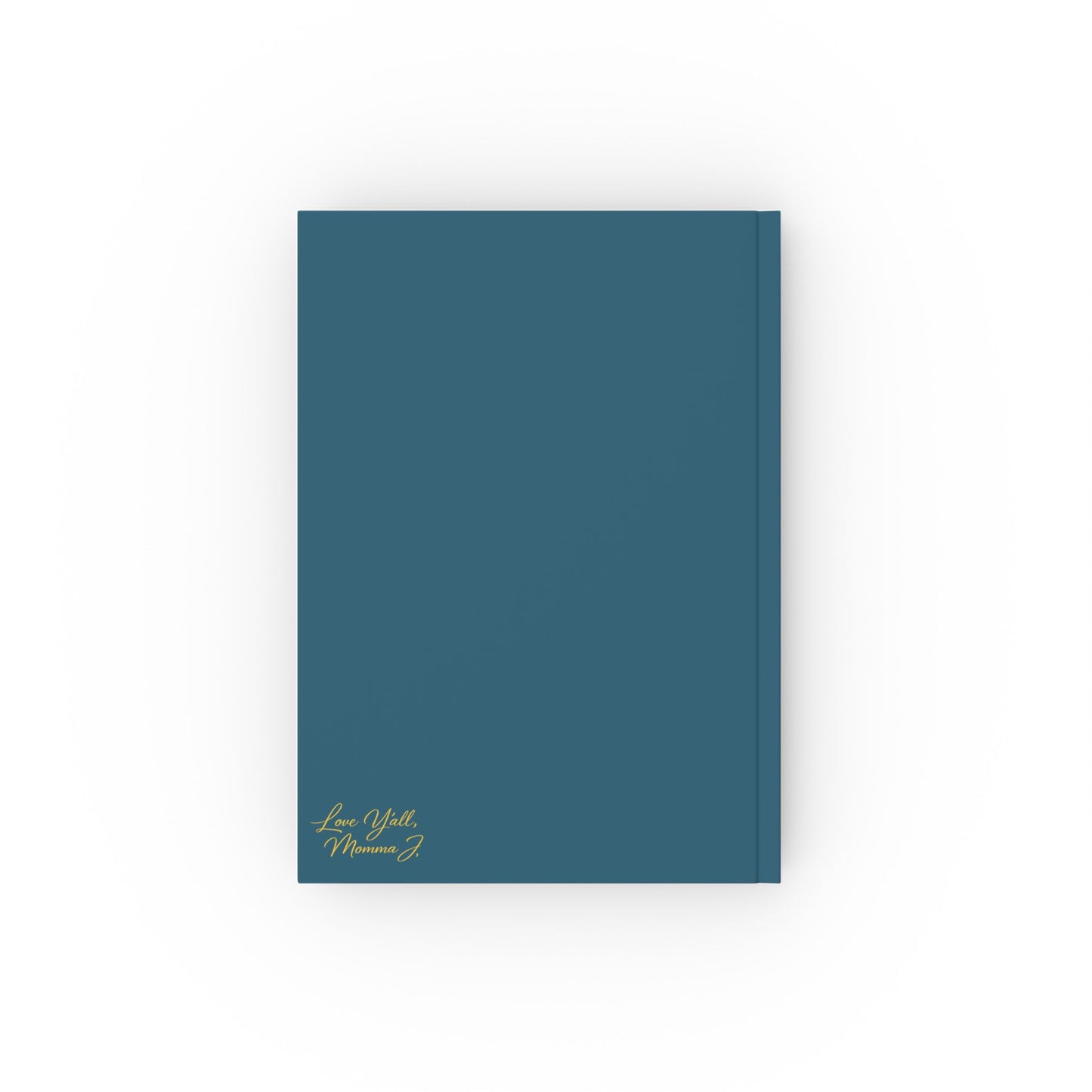Daily Nugget hardback journal with inspirational sunrise design – back view blue