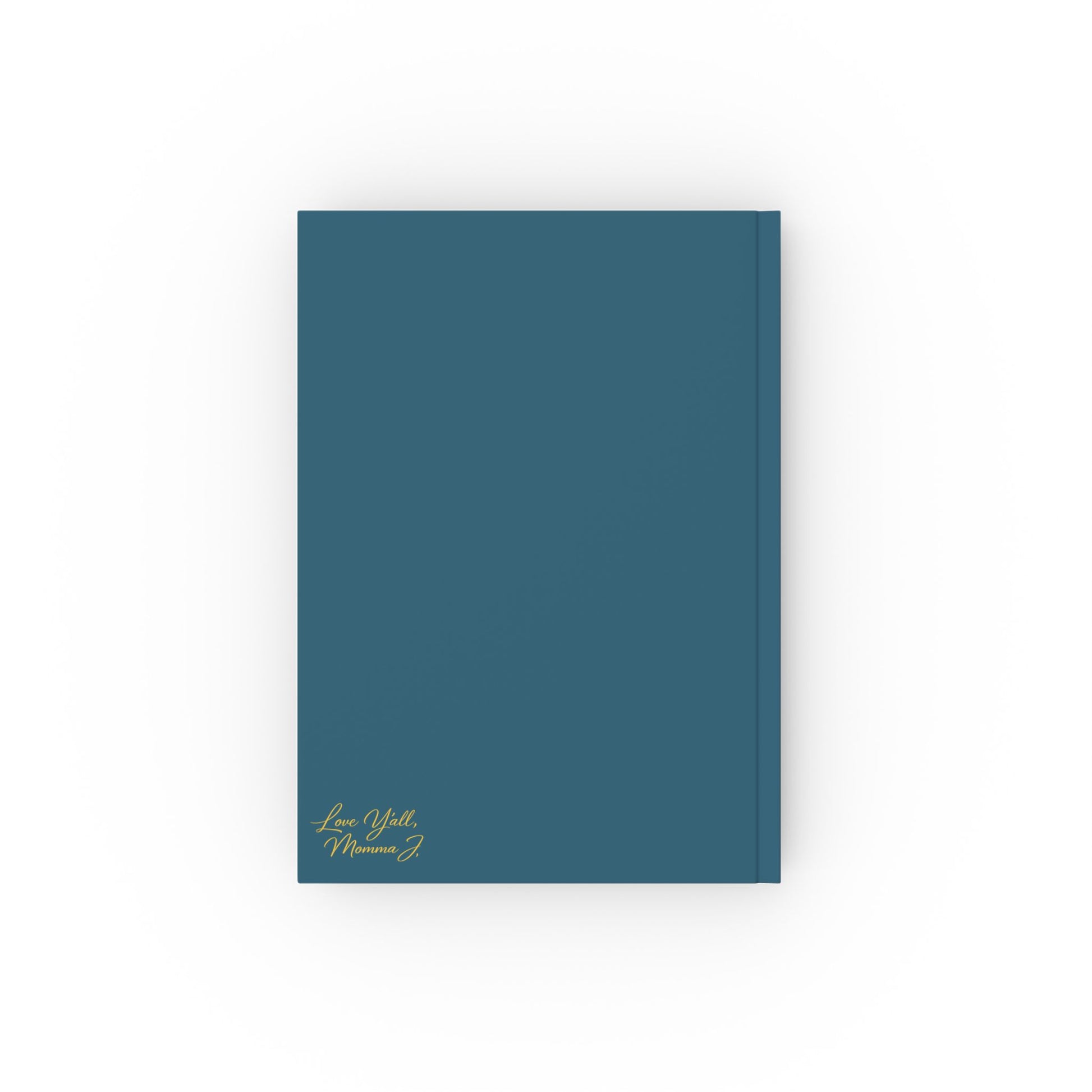Daily Nugget hardback journal with inspirational sunrise design – back view blue