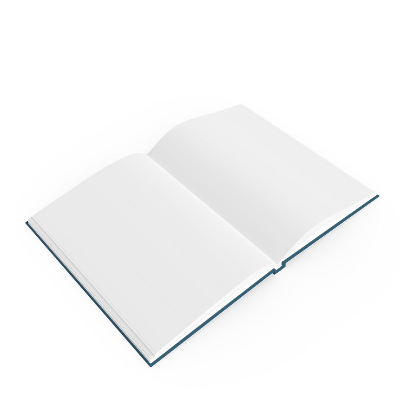 Daily Nugget hardback journal with inspirational sunrise design – open view blue