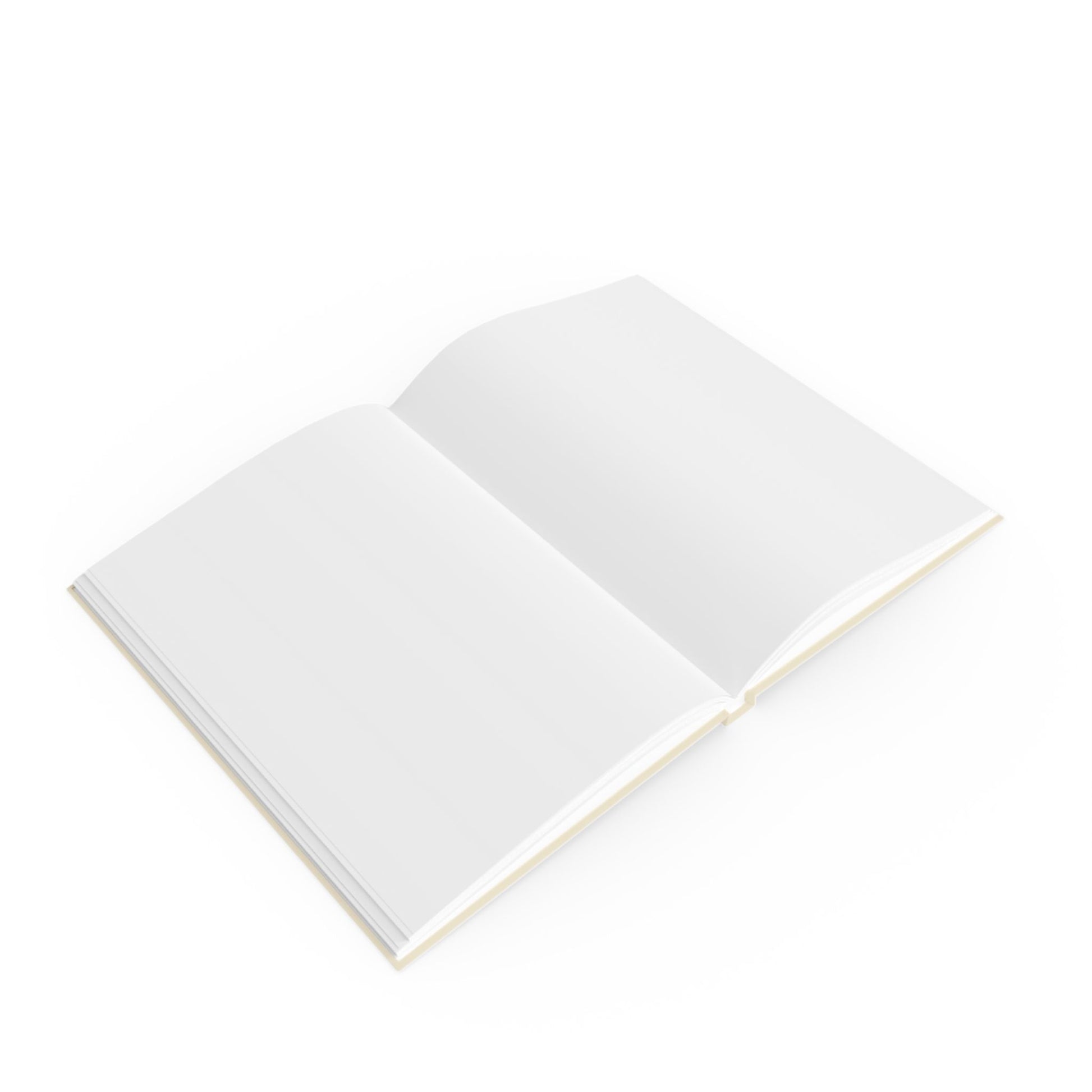 Daily Nugget hardback journal with inspirational sunrise design – open  view cream