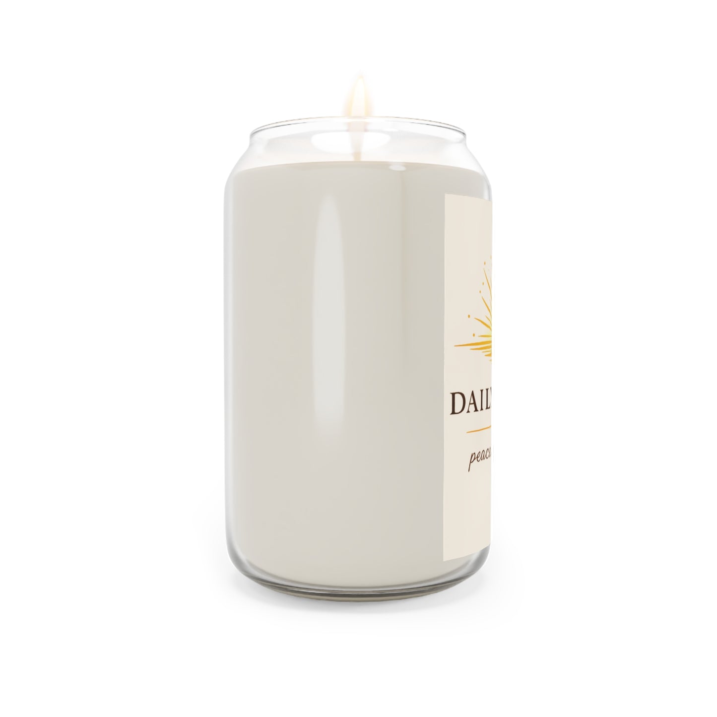 Daily Nugget scented soy candle – peace grace truth aromatherapy side view