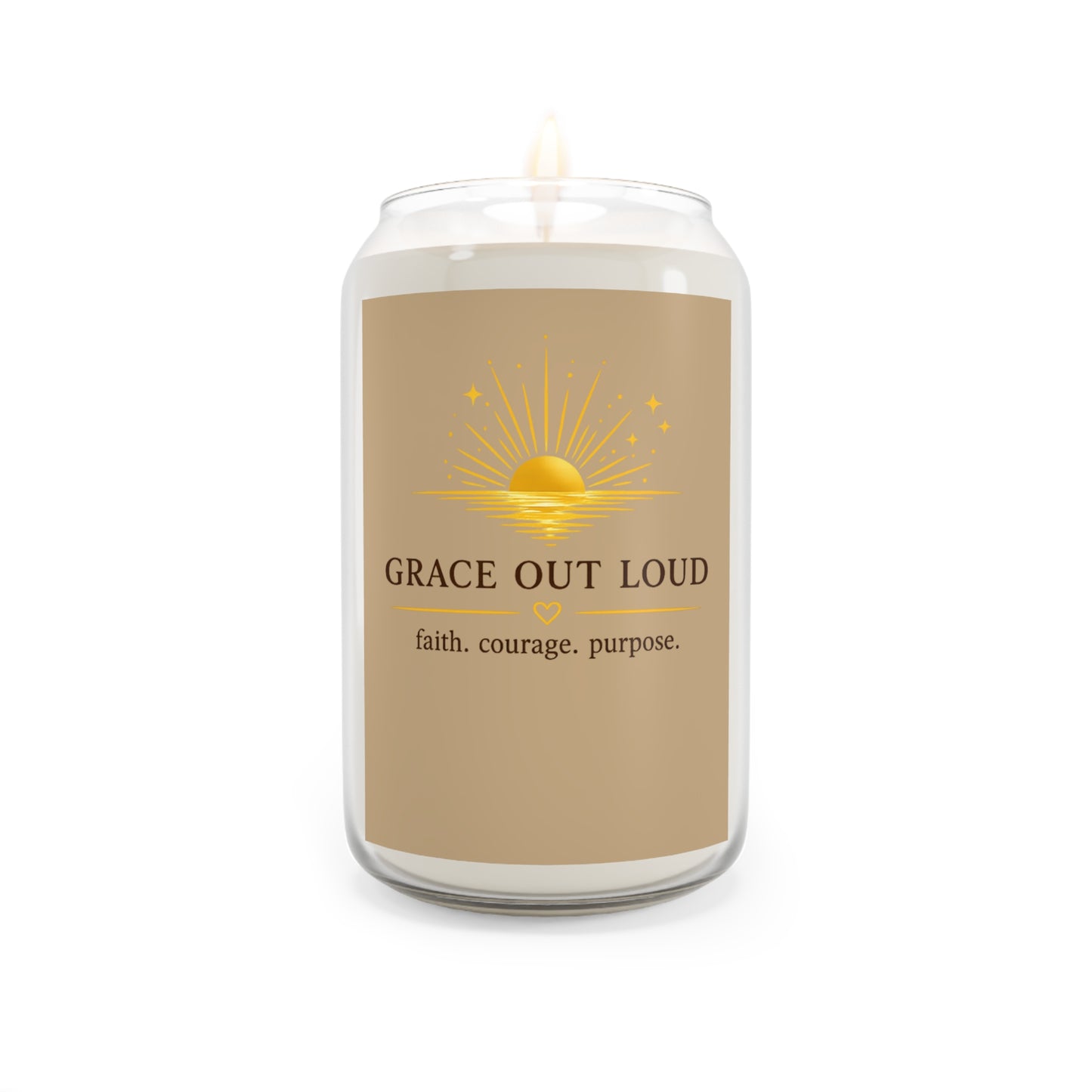 Grace Out Loud scented soy candle – peace grace truth aromatherapy. duplicate