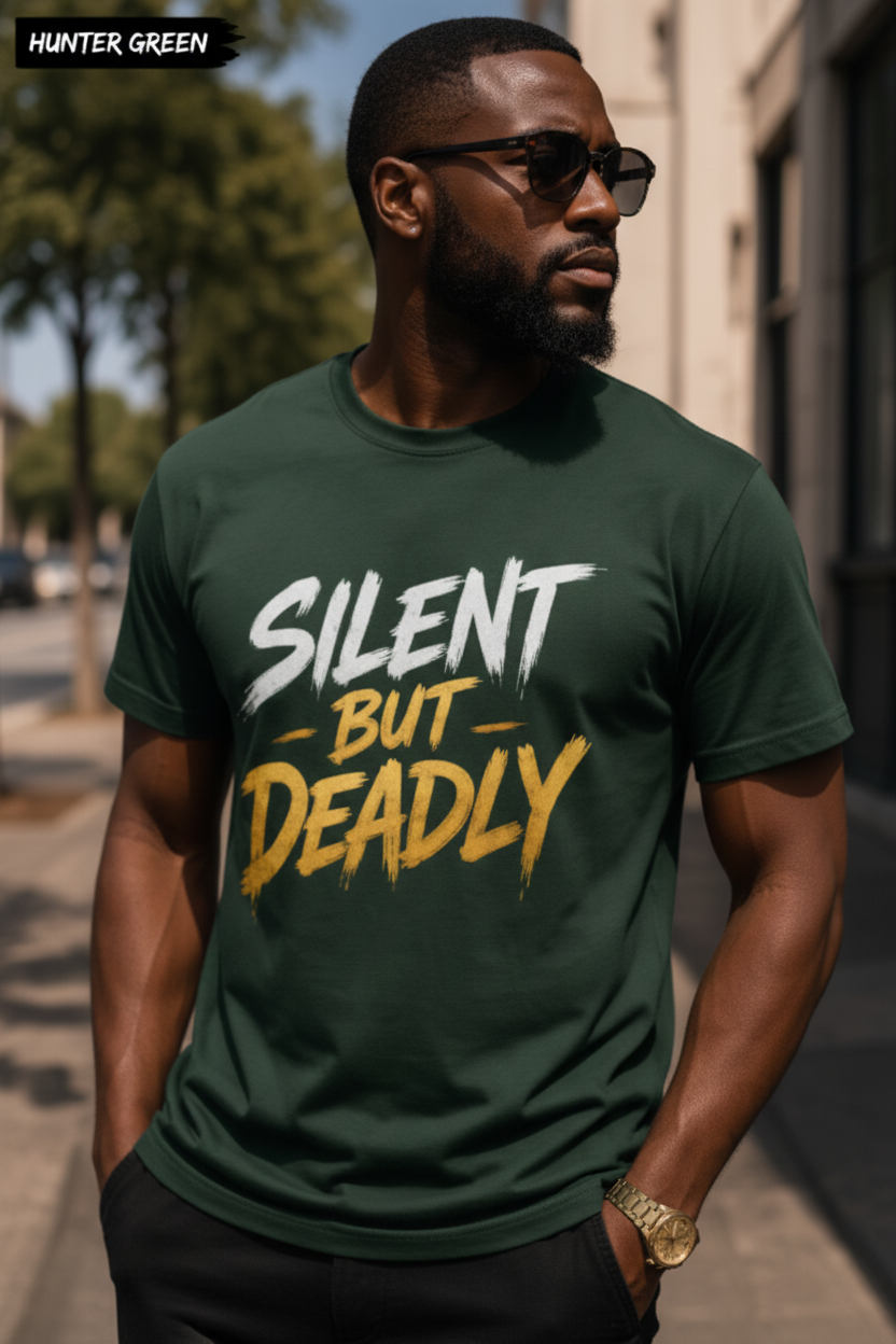 Silent But Deadly — Hunter Green urban theme t shirt