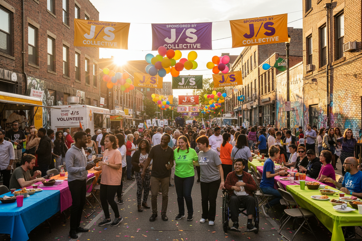 Inclusive community celebration sponsored by J/S Collective